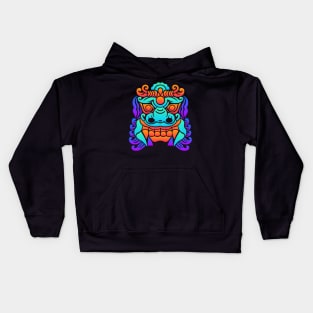 Trippy Psychedelic Chinese Dragon Kids Hoodie